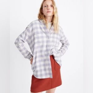 Madewell lavender flannel with pockets